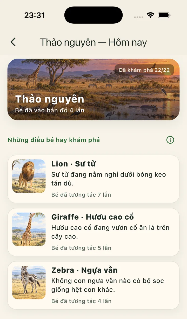 Tình hình khám phá hôm nay trên thảo nguyên
