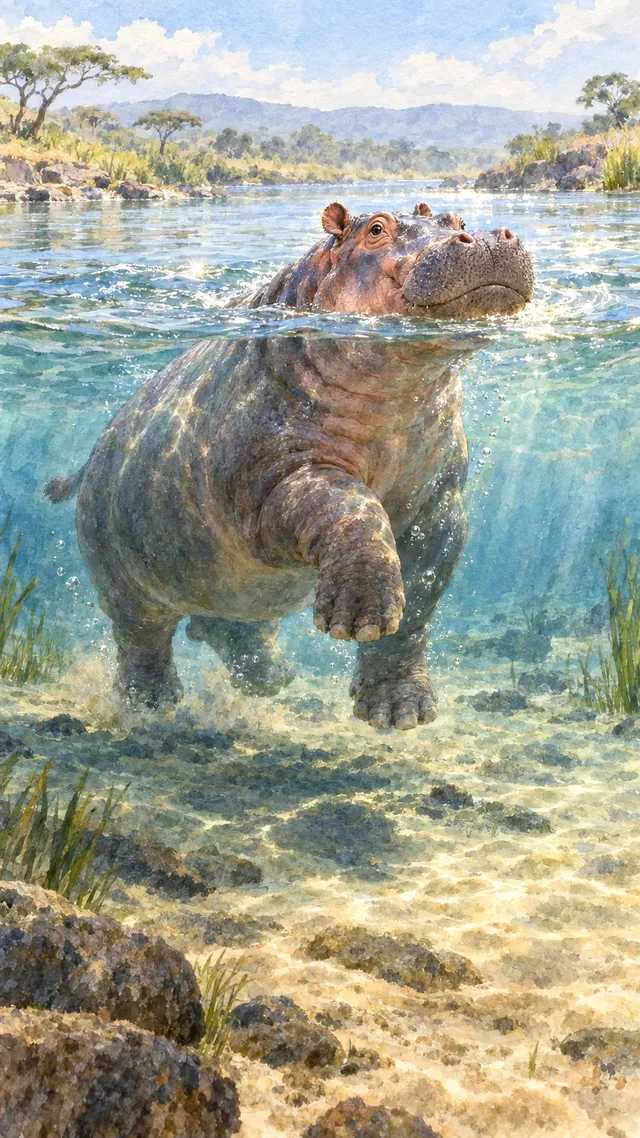 Nature Reach portrait of Hippo